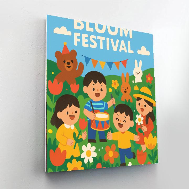 Spring Bloom Festival Painting By Numbers Kit