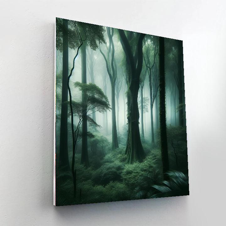 Mysterious Forest Mist Paint By Number