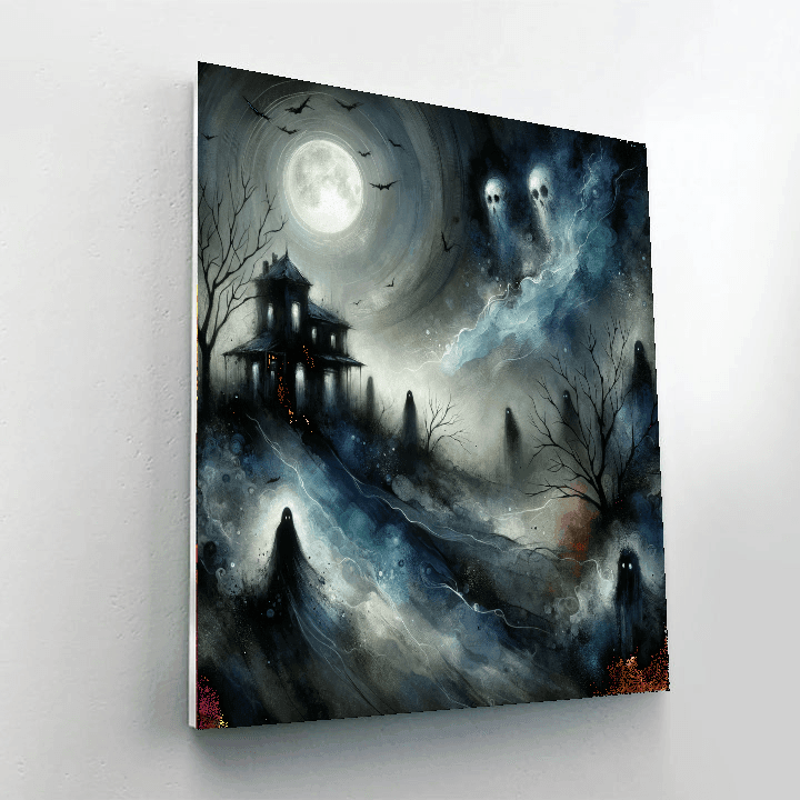 Halloween Hauntings Number Painting