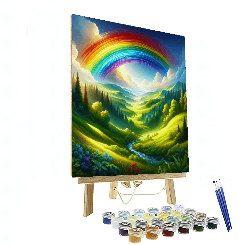 Radiant Rainbow Oasis Paint By Numbers Kits
