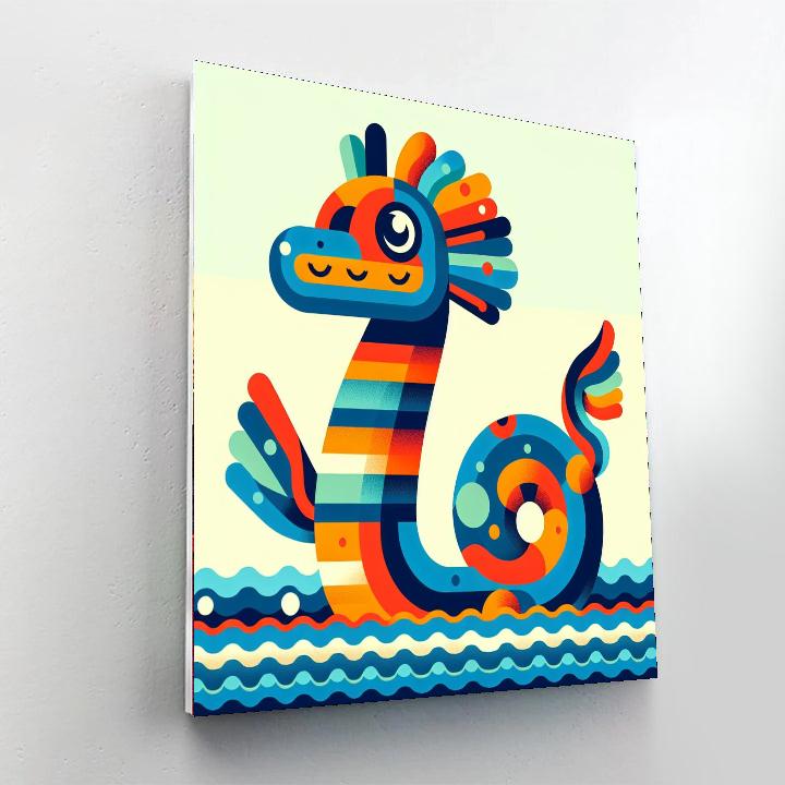 Legend Of The Sea Serpent Number Painting