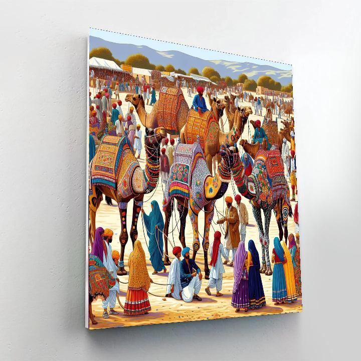Camel Festival - Pushkar Numbered Painting Kits