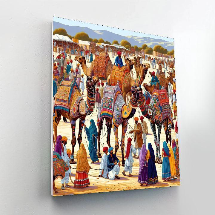 Camel Festival - Pushkar Numbered Painting Kits