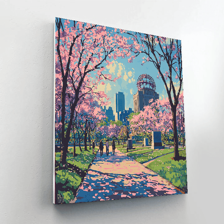 Hiroshima Peace Memorial Park - Hiroshima, Japan Paint By Number