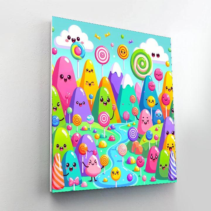 Candy Adventure In Sugarland Paint By Number
