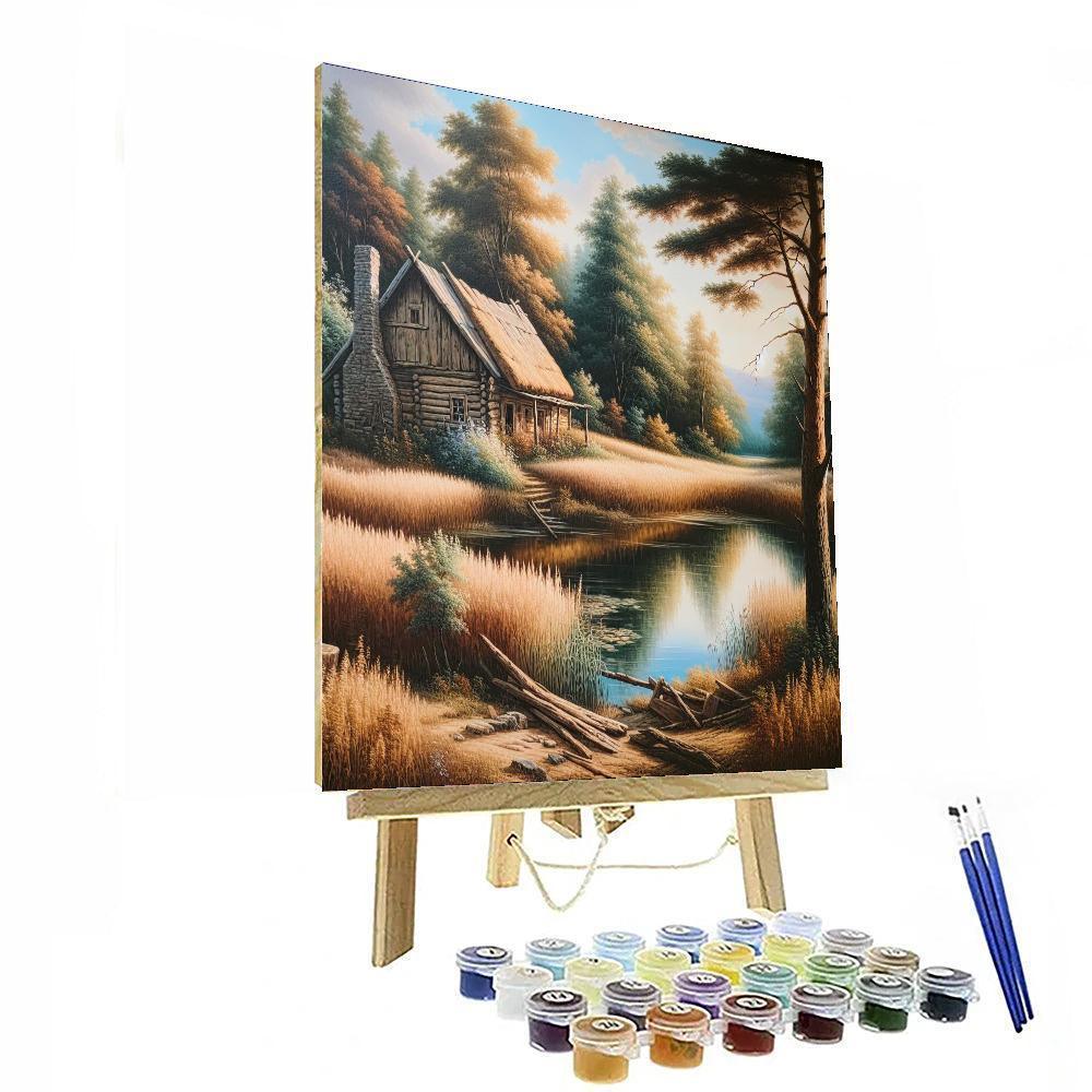 Rustic Lakeside Charm Paint By Color