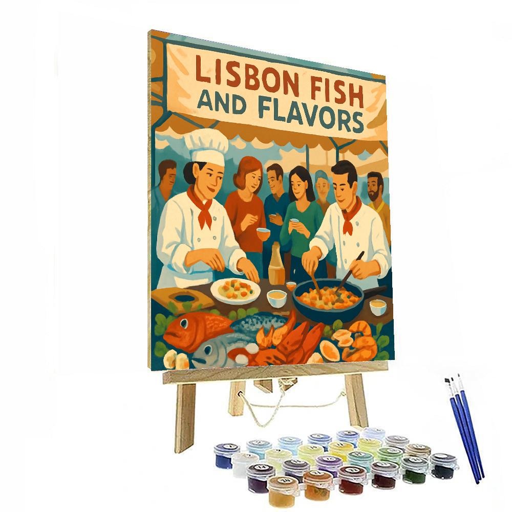 Lisbon Fish And Flavors Festival DIY Paint By Numbers