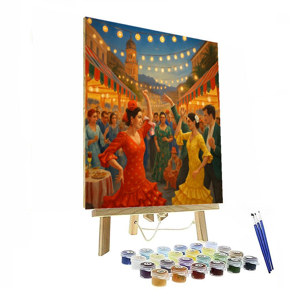 La Feria De Málaga - Spain Paint By Numbers Art