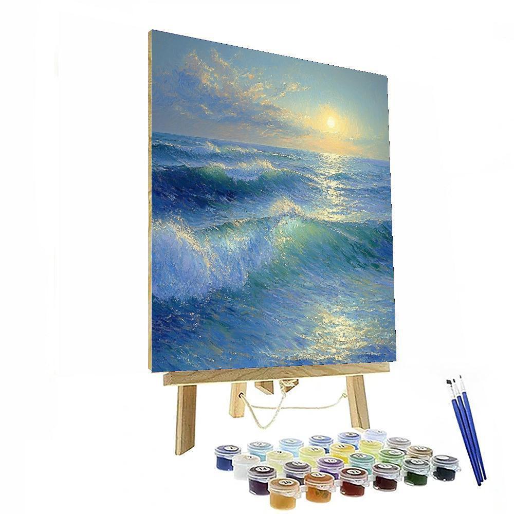 Claude Monet Inspired Infinity Ocean  Painting By Numbers Kit
