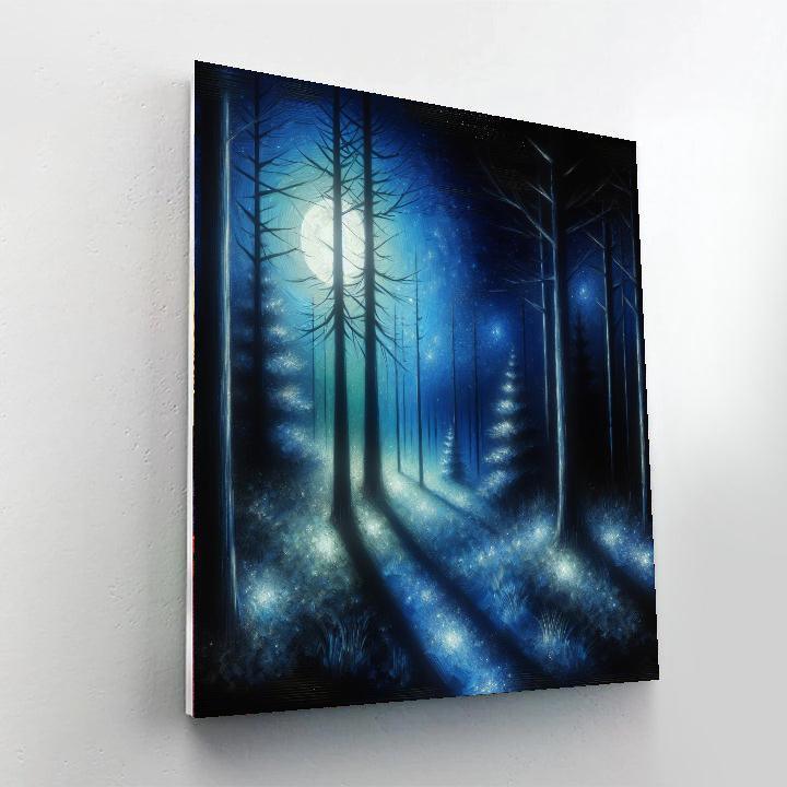 Enigmatic Moonlit Forest Painting By Numbers Kit
