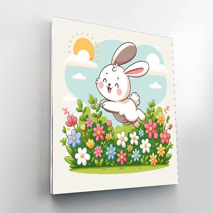 Charming Little Bunny Paint By Numbers Art