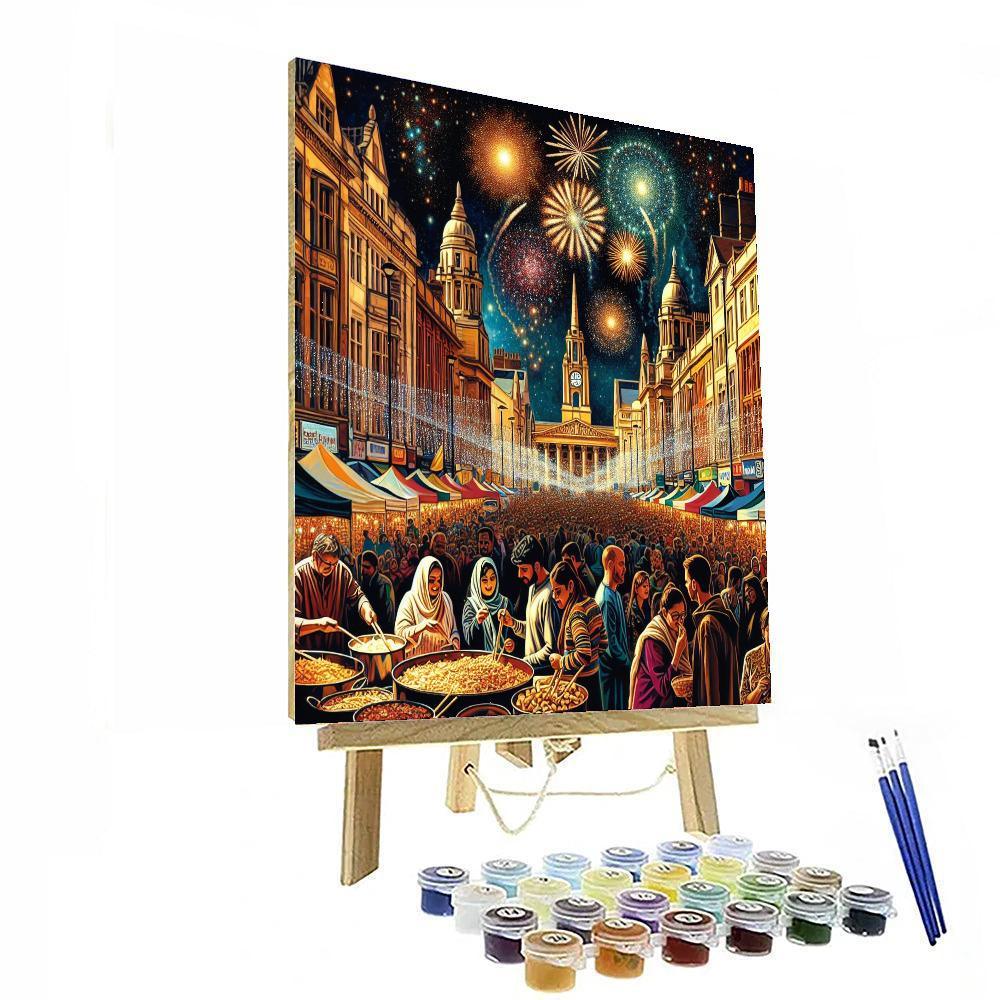 Diwali In Leicester - Uk DIY Paint By Numbers