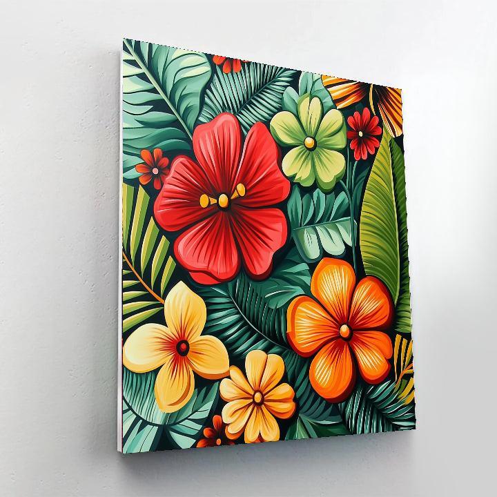 Frida Kahlo Inspired Garden Of Strength  Paint By Number