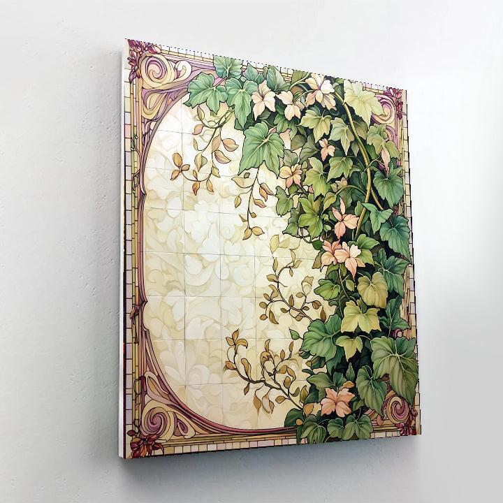 Alphonse Mucha Inspired Harmony In Botanical Rhythm  Paint By Numbers Kits