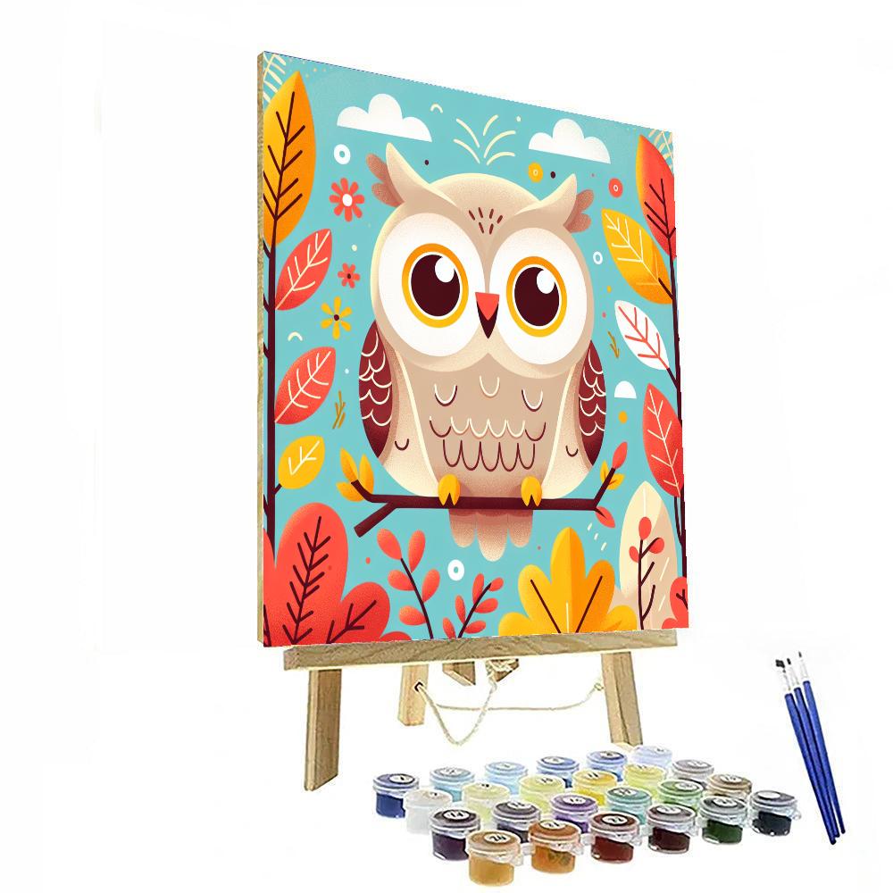 Sassy Owl Paint By Color