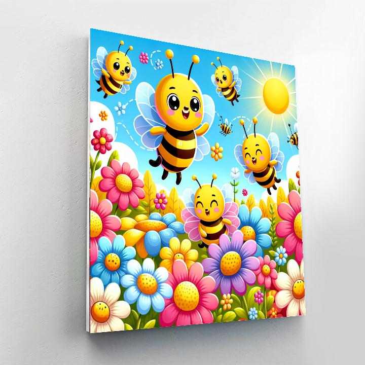 Dancing Honey Bees Paint By Numbers Kits