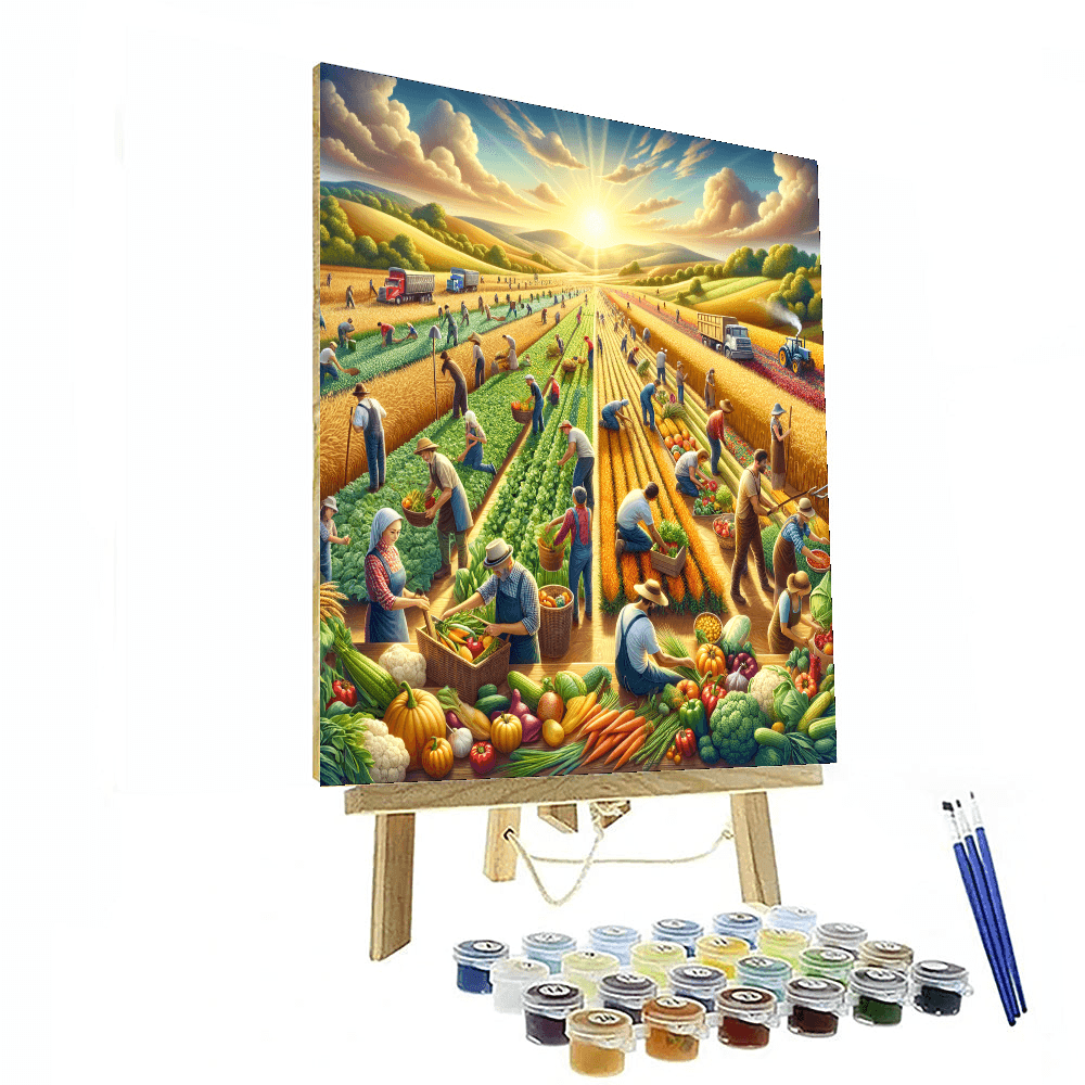 Joyful Farm Harvest Paint By Color