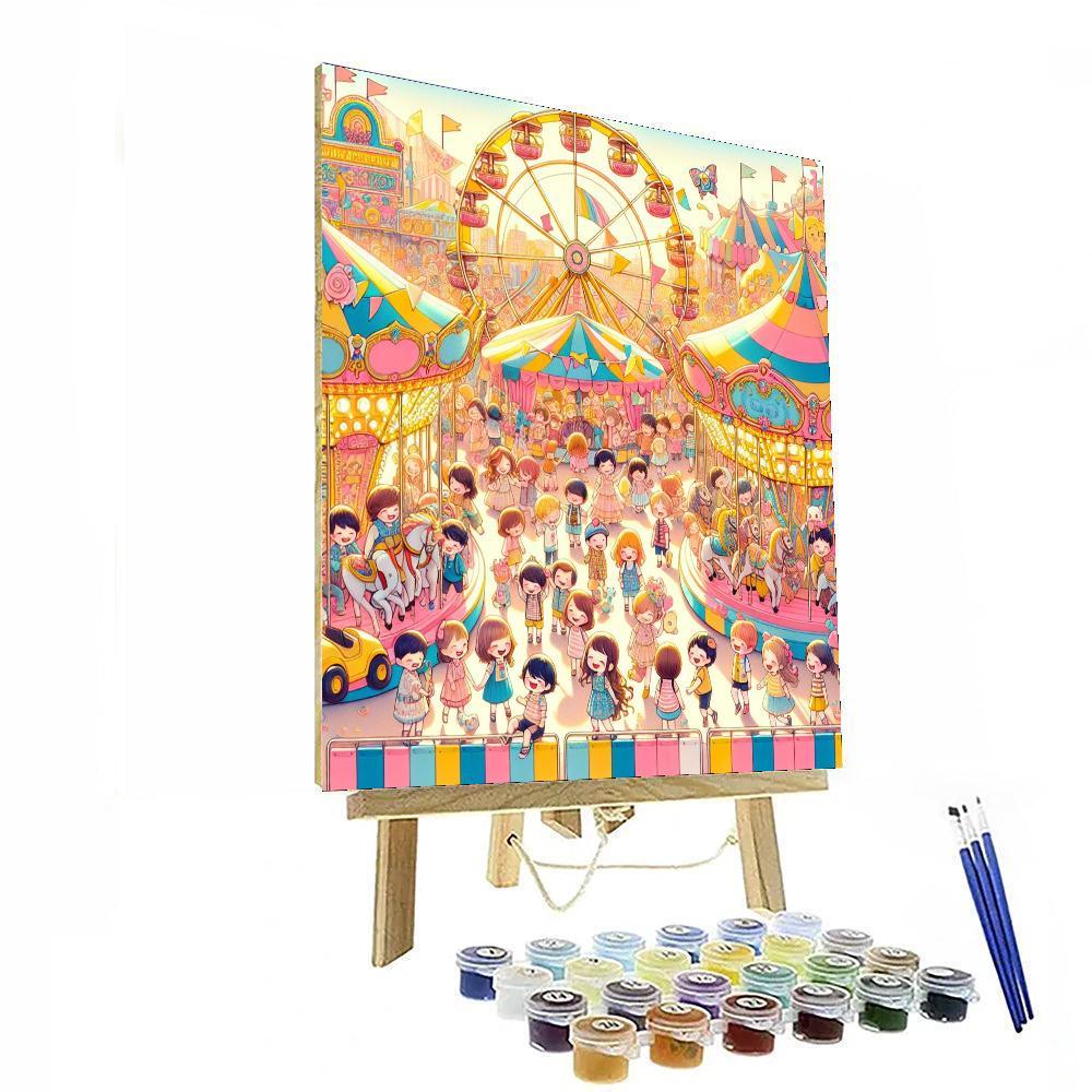 Joyful Children’s Carnival Paint By Numbers