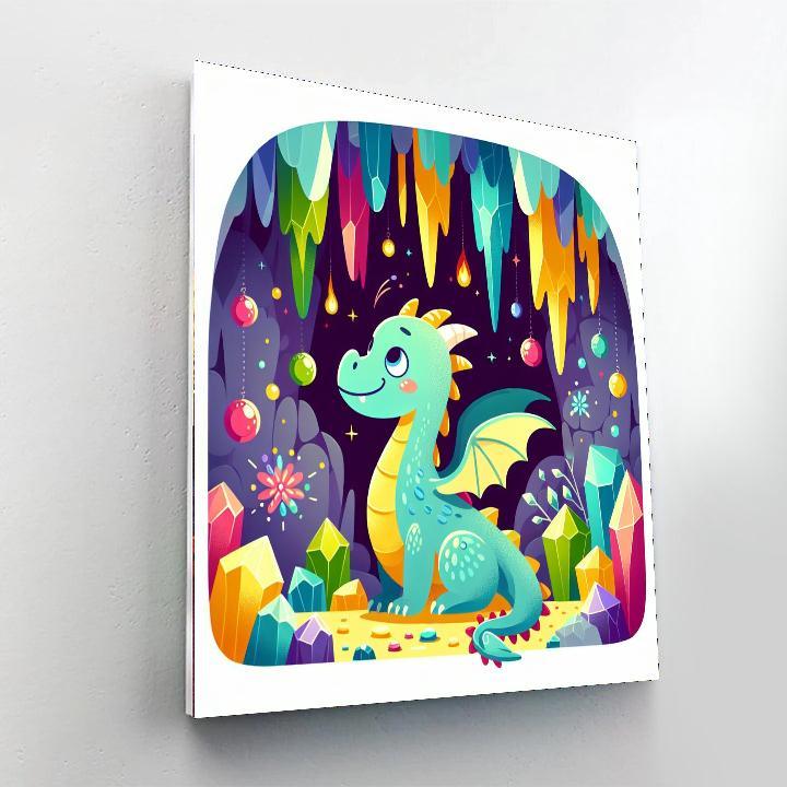 Magical Dragon's Cave Paint By Numbers Art