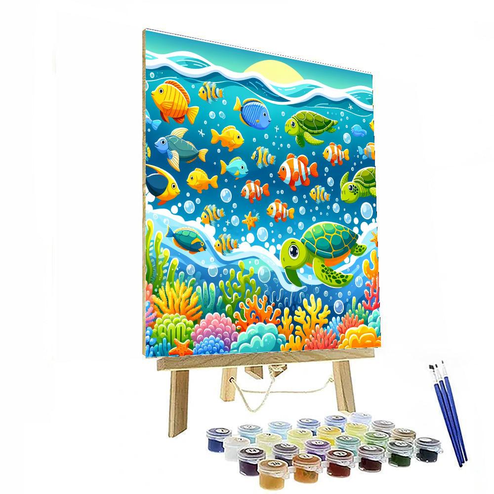 Ocean Life Exploration Painting By Numbers Kit