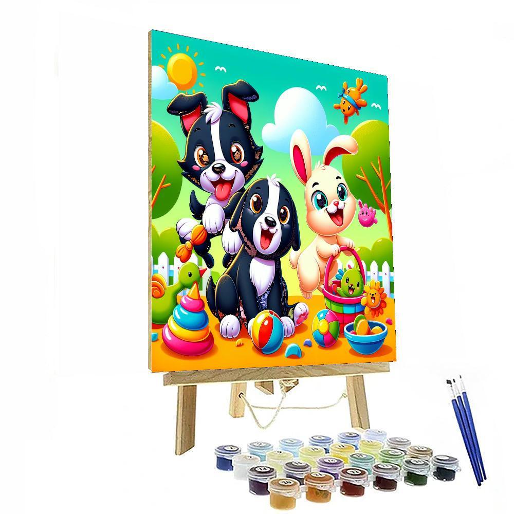 Silly Animal Friends Paint By Number