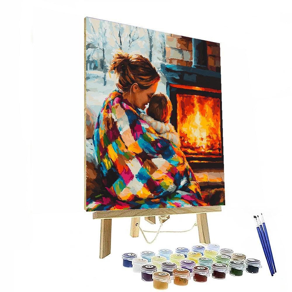Warm Winter Snuggles Paint By Number