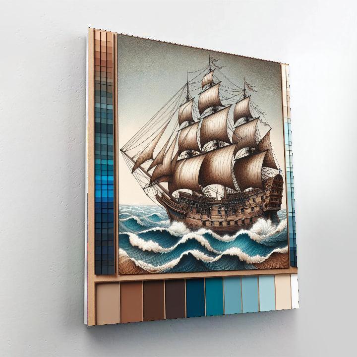 Historical Voyage Celebration Paint By Numbers Art