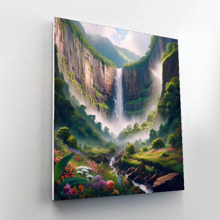 Majestic Waterfall Cascade Paint By Numbers Art