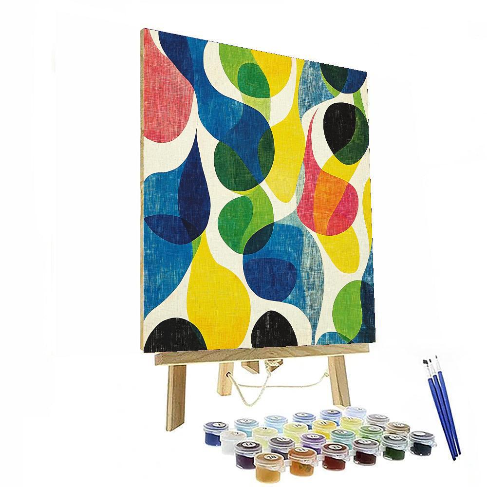 Joan Miró Inspired Fluid Landscapes  Paint By Color