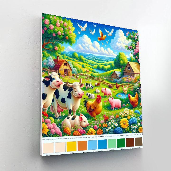 Sunny Farm Days Paint By Numbers