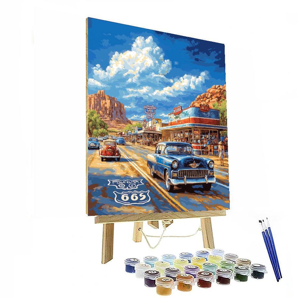 Historic Route 66 - Illinois Paint By Numbers