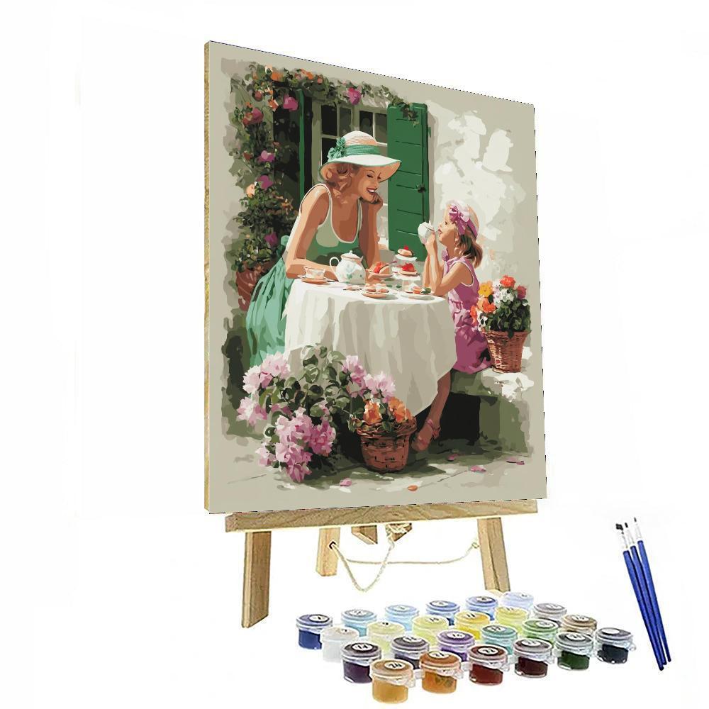 Tea Time With Mom Paint By Numbers Kits