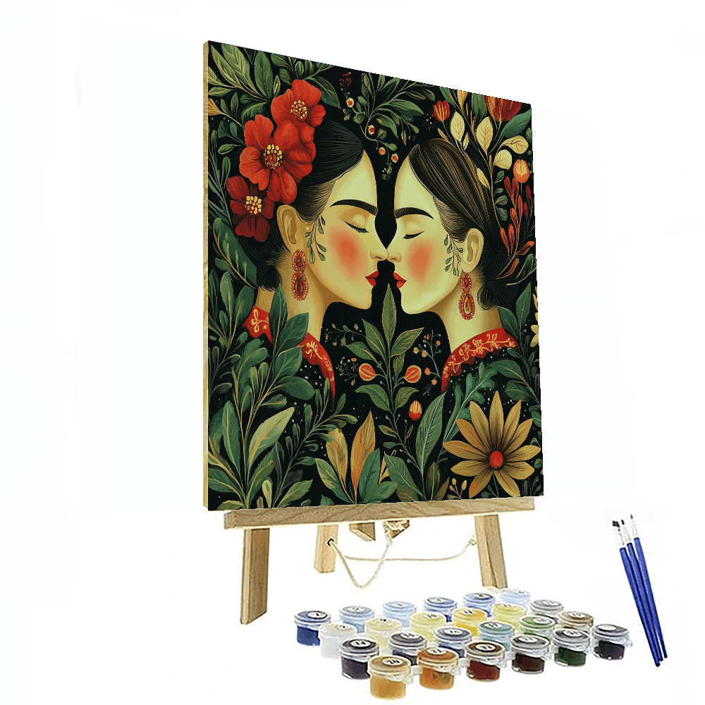 Frida Kahlo Inspired Kahlo's Nature Symphony  Painting By Numbers Kit