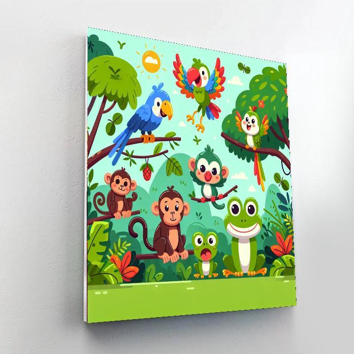 Jungle Joy Painting Number Kit