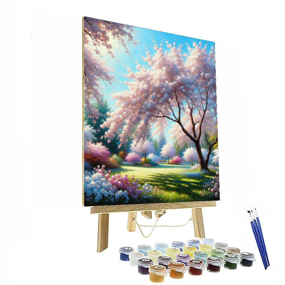 Radiant Cherry Blossom View - DIY Painting By Numbers Kit – Artistry Rack