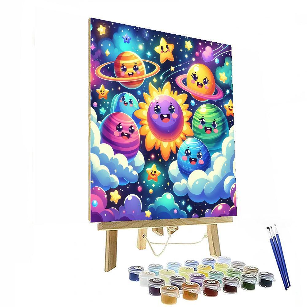 Giggle Galaxy Painting Number Kit