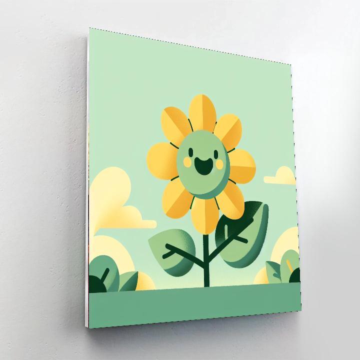 Sunny Sunflower Bloom Paint By Number