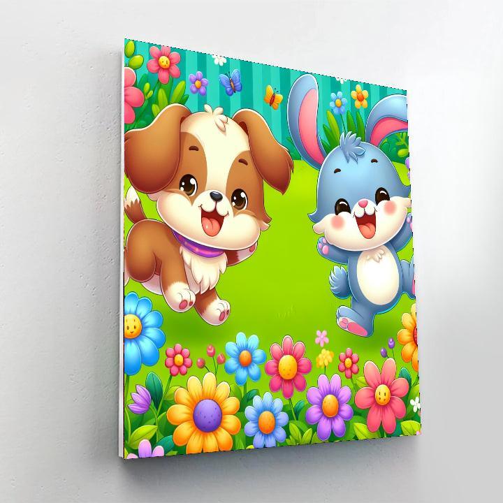 Cute Pet Adventure Paint By Number