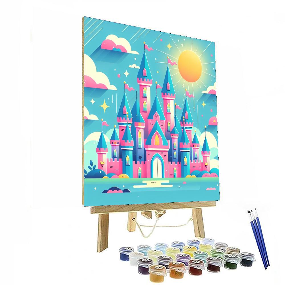 Cheery Castle Painting Number Kit