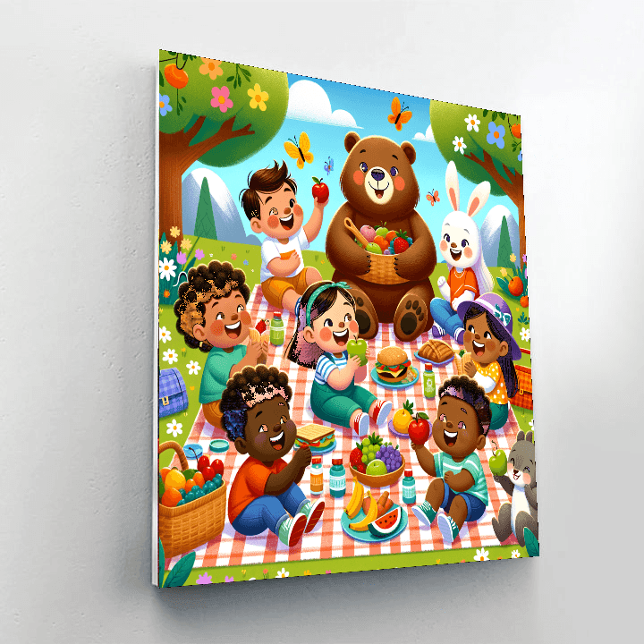 Playful Picnic Day Painting By Numbers Kit