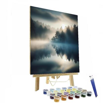 Quiet Lake At Dawn Paint By Numbers Art