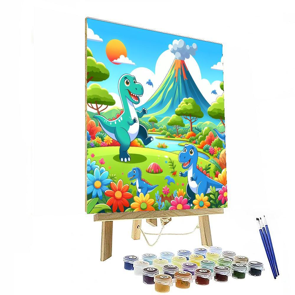 Colorful Dino Days Paint By Color