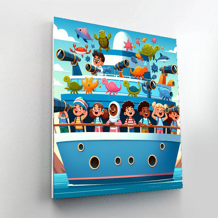 Ocean Explorer’s Voyage Number Painting