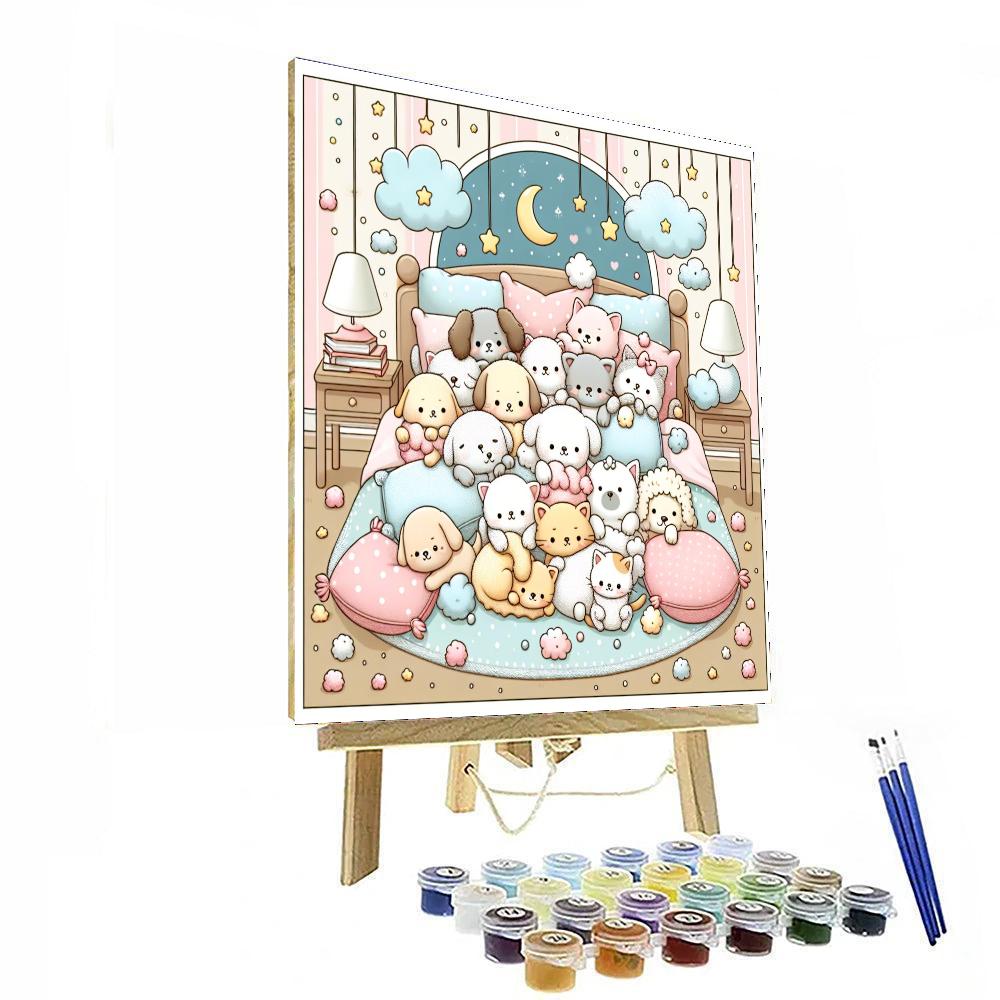 Dreamy Animal Friends Numbered Painting Kits