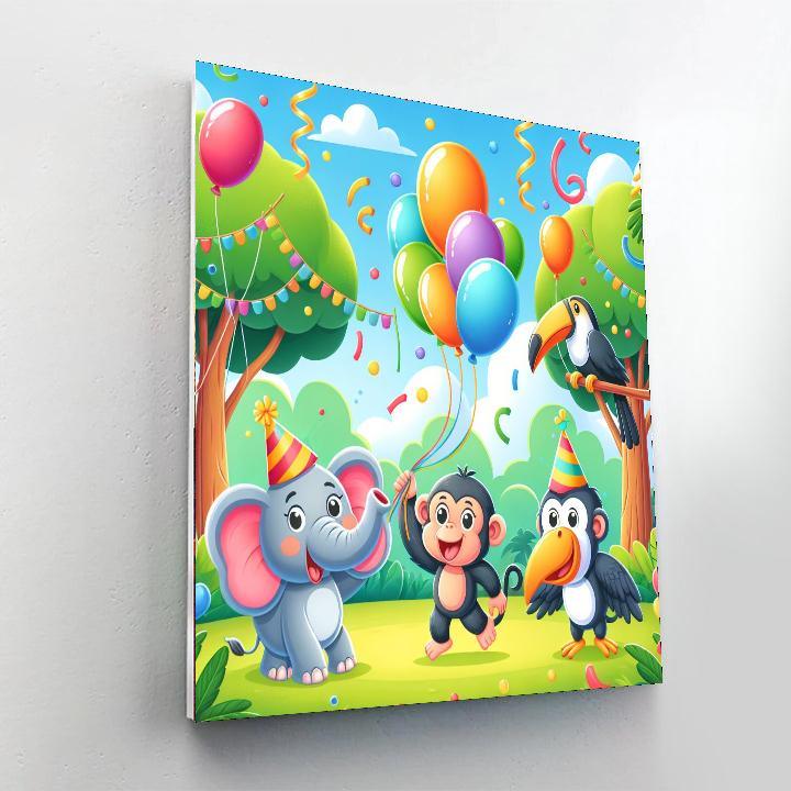 Joyful Jungle Celebration Paint By Number