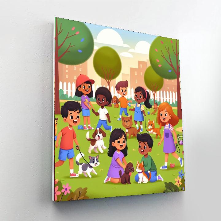 Pet Adventure Day Painting Number Kit