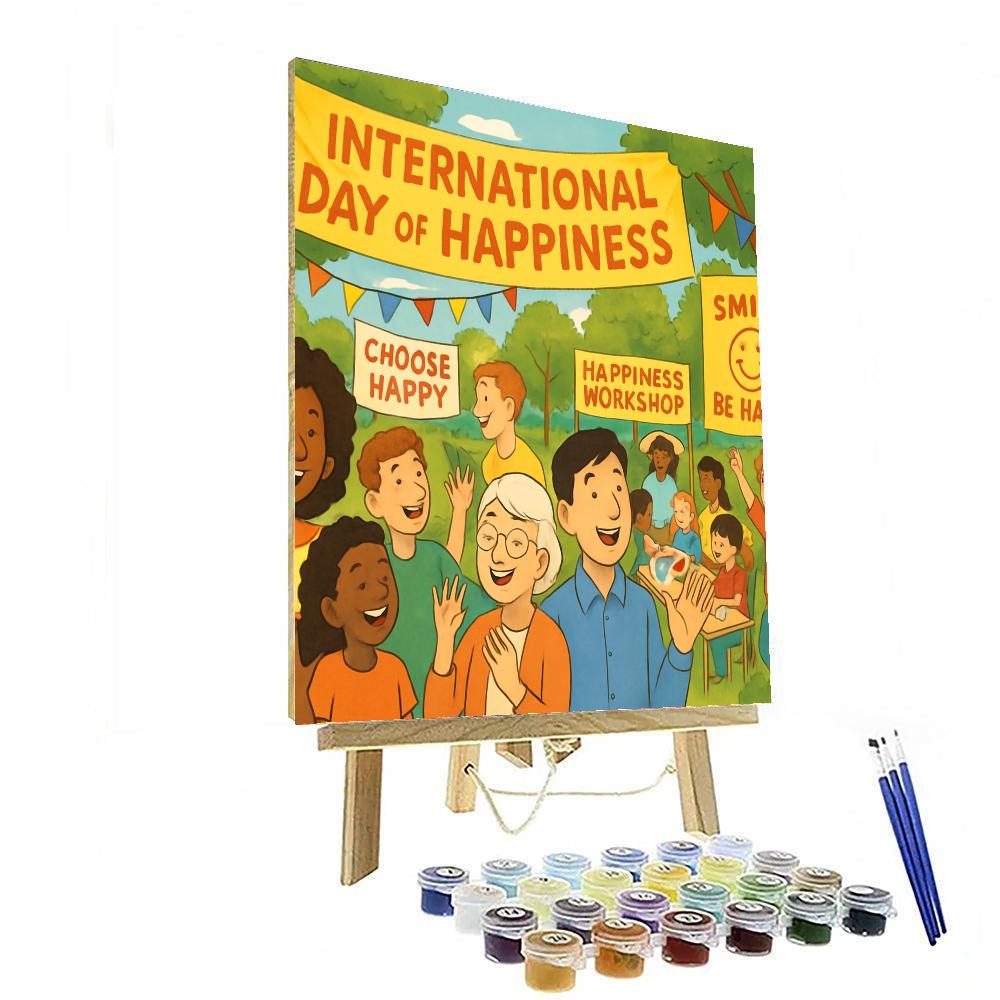 International Day Of Happiness - Global Paint By Number