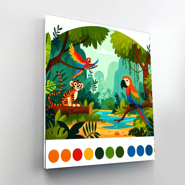 Journey To Jungleland Paint By Numbers Art