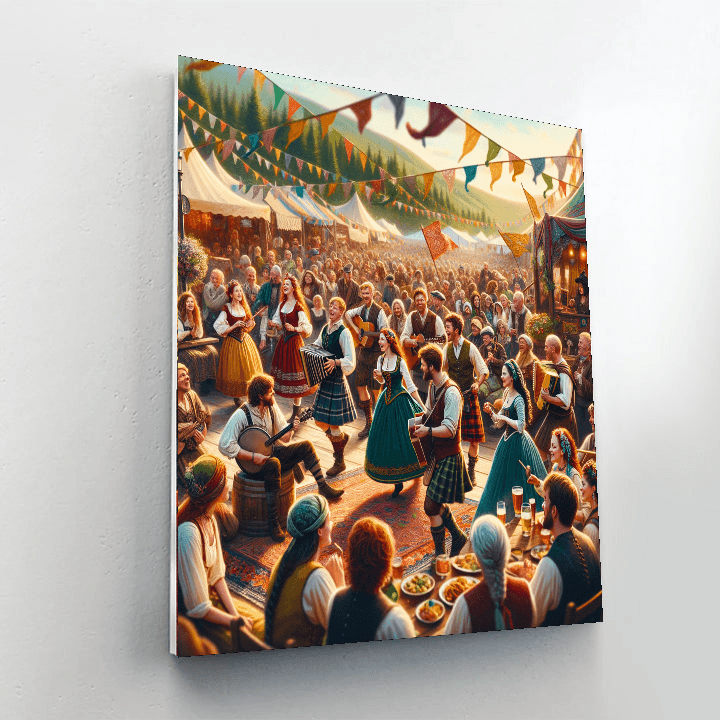 Celtic Festival - United States Number Painting