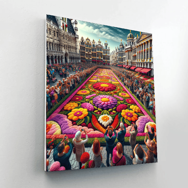 The Flower Carpet - Belgium Number Painting